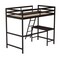 Flash Furniture Espresso Twin Loft Bed Frame with Desk and Ladder MH-LBD5-ESP-T-GG - alternate 4
